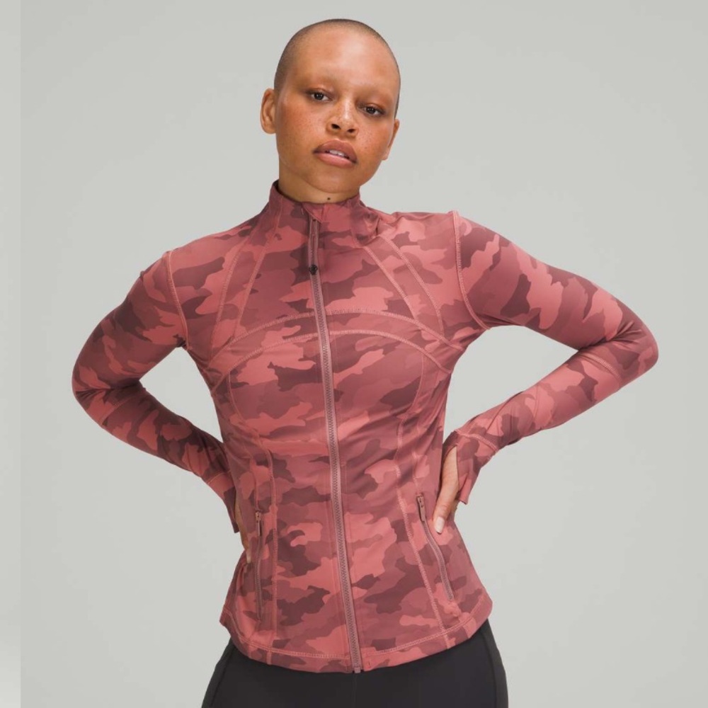 lululemon athletica Pink Camo Zip-Up Jacket